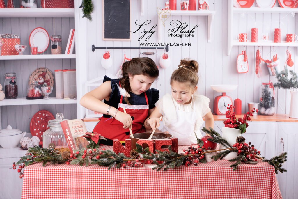 Des fillettes d'Aups cuisinent pour Noël