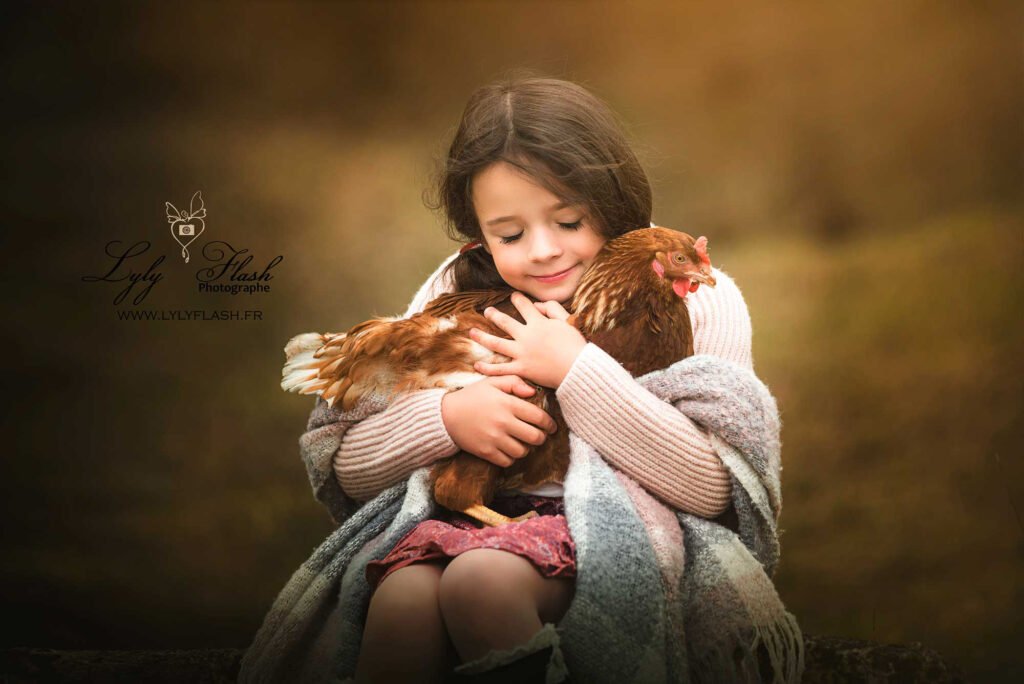 Portrait d enfant à la campagne