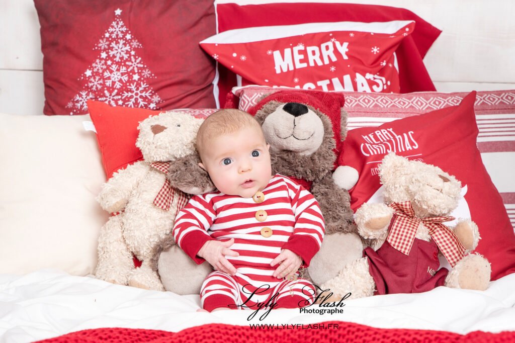 Les bébés aussi viennent au shooting de noël de Toulon