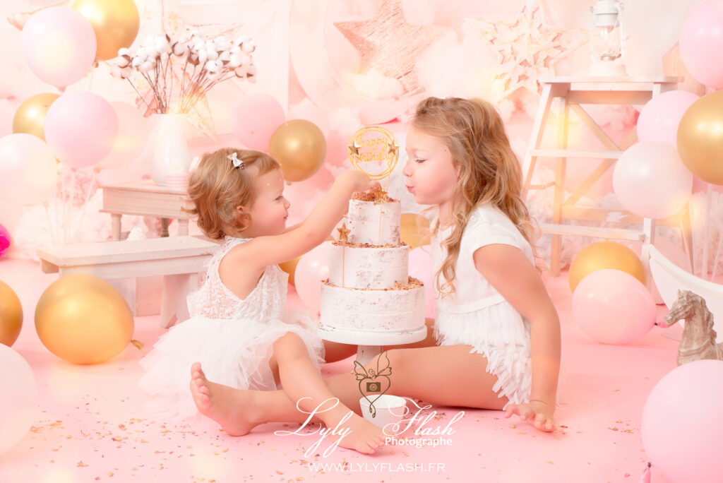 photo joyeux anniversaire les filles par la photographe pour enfants