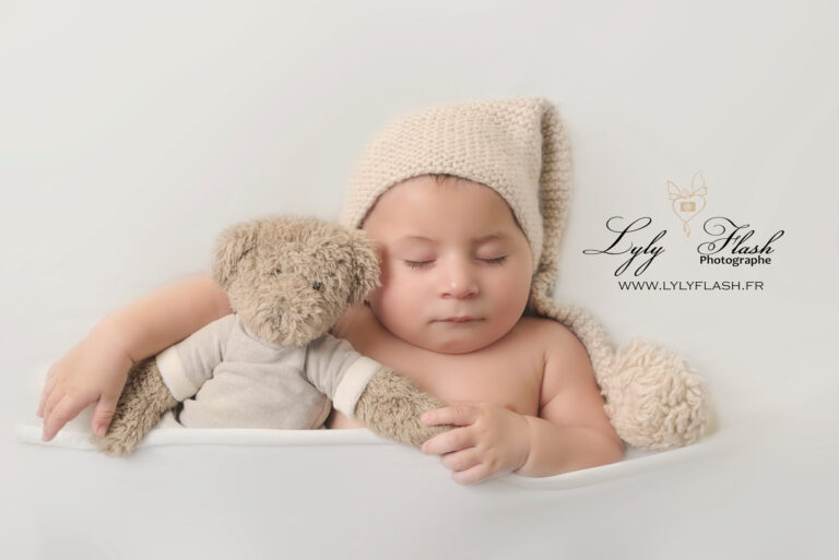 bébé dort en shooting photo
