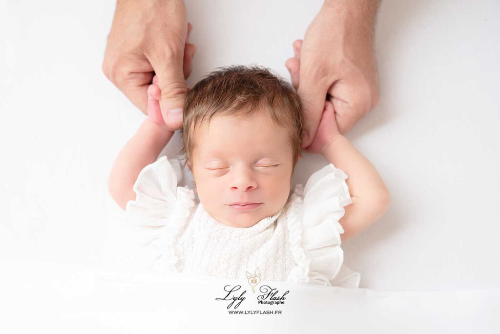 position pour photographie de naissance