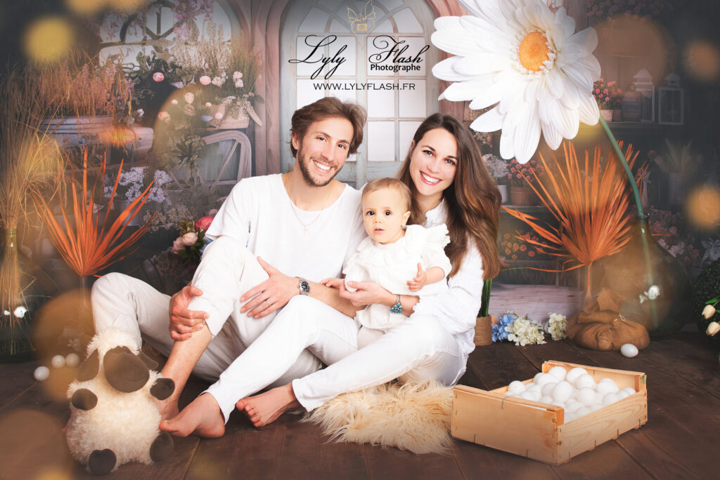 photographie de famille pour pâques à Cagnes sur mer
