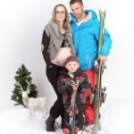 photo de famille pendant la grossesse