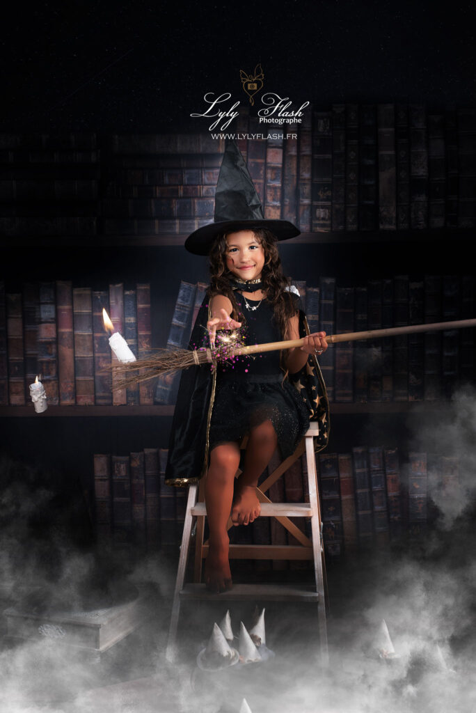 photo déguisement sorcière pour hallowen dans le var