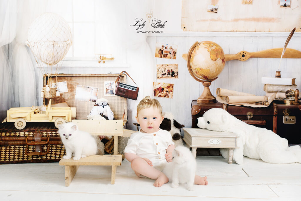 photo bébé avec décor photographe originale