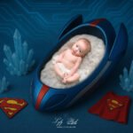 une belle photo de naissance d un bébé super originale pour un super bébé