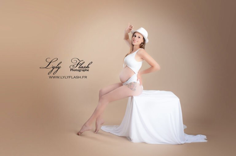elle est belle cette future maman en séance photo grossesse mode