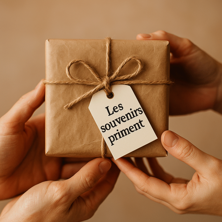 photo d un parents qui offre une séance photo en cadeau