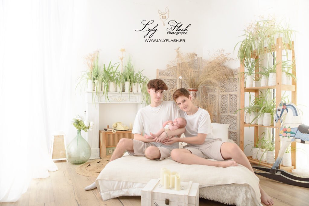 famille avec bébé menton