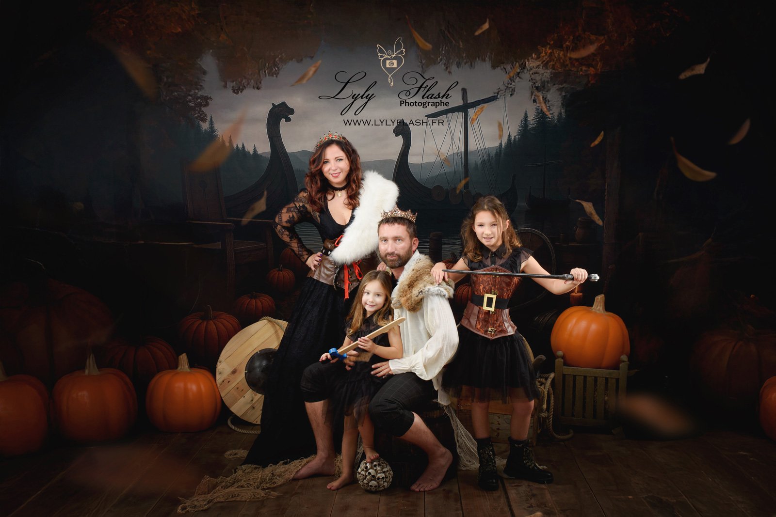 Séance photo Halloween en famille chez Lyly Flash dans le Var