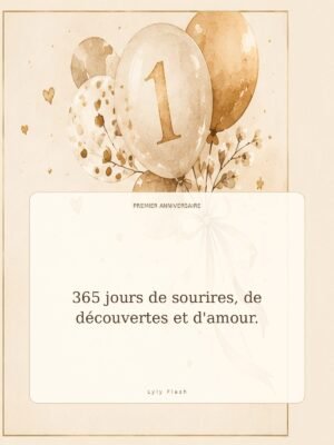 365 jours de sourires, de découvertes et d'amour.