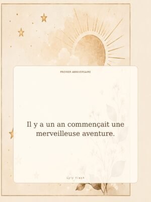 Il y a un an commençait une merveilleuse aventure.