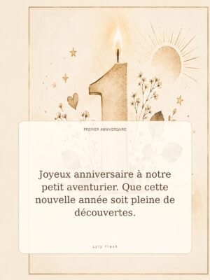 Joyeux anniversaire à notre petit aventurier. Que cette nouvelle année soit pleine de découvertes.