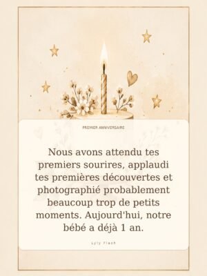 Nous avons attendu tes premiers sourires, applaudi tes premières découvertes et photographié probablement beaucoup trop de petits moments. Aujourd'hui, notre bébé a déjà 1 an.