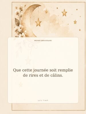 Que cette journée soit remplie de rires et de câlins.
