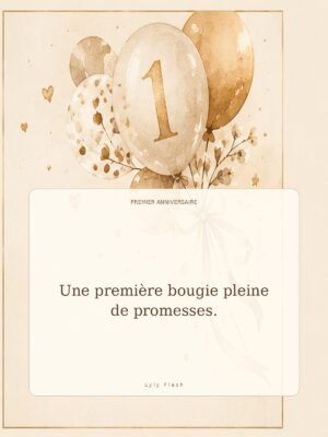 Une première bougie pleine de promesses.