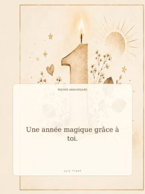 Une année magique grâce à toi.