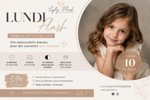 Lundi Flash – 21 septembre 2026 | Séance photo 15 min