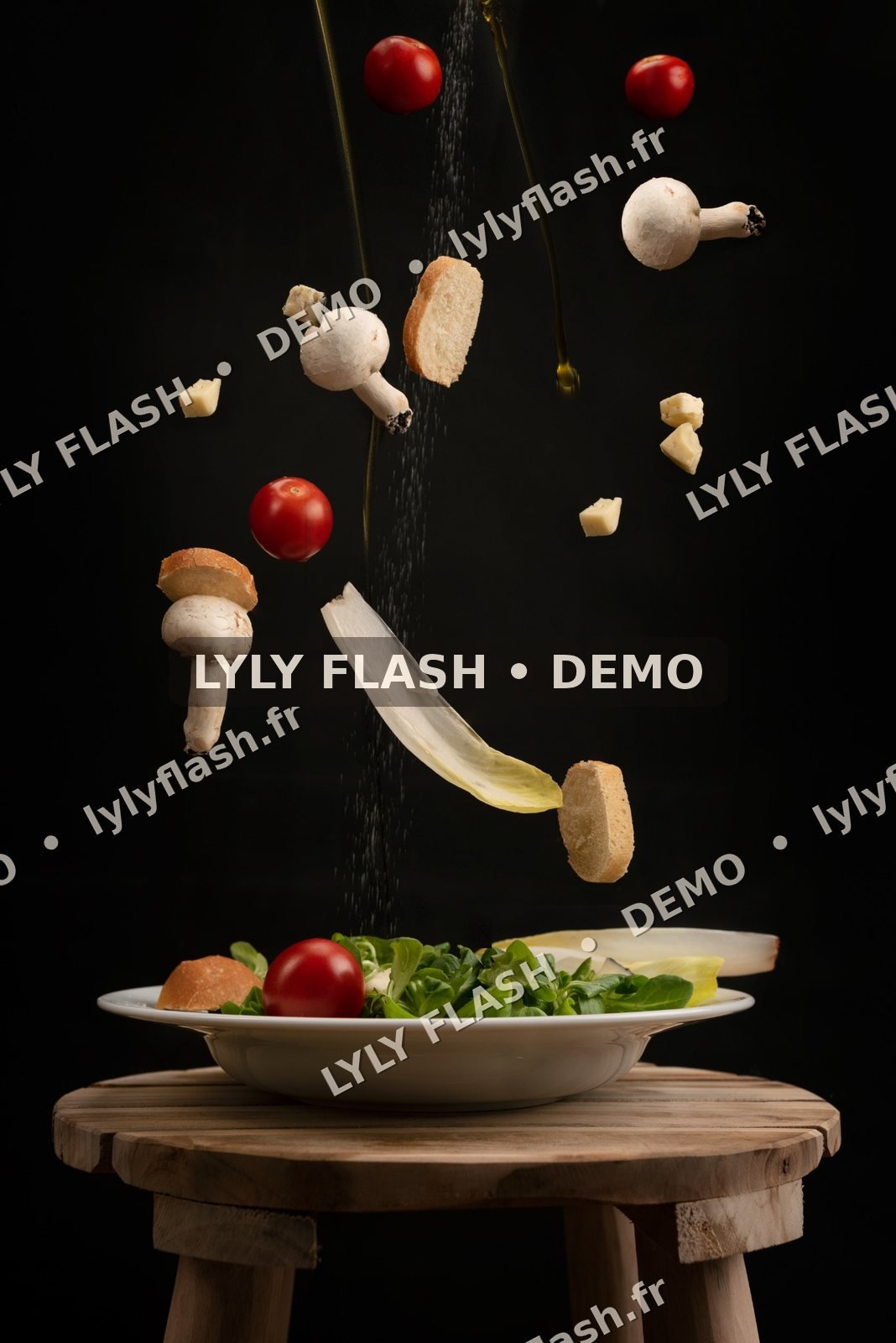 Fond numérique Art Food – assiette créative